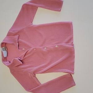 Expressions Girls Pleated Pink Shimmery Blouse